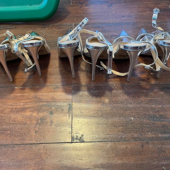 Silver metallicclear heels - Picture 2 of 3